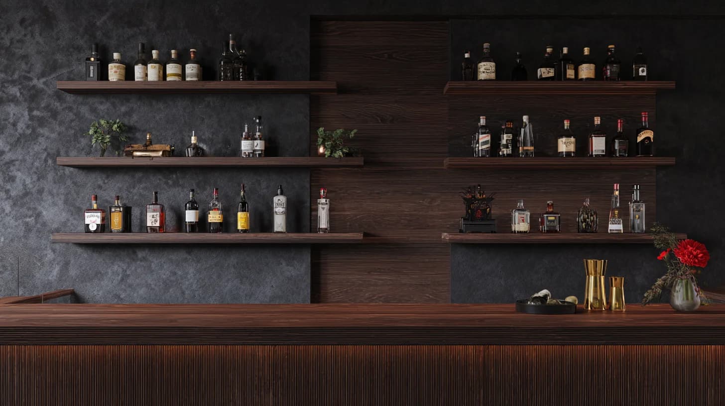 Download Dark Wall Shelf Background 16 - Professional video call background Dark Wall Shelf Background 16 - Free virtual background for Zoom, Teams & Google Meet