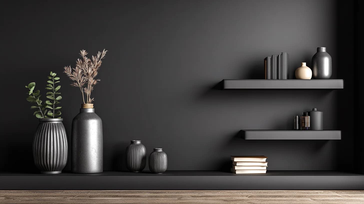 Download Dark Wall Shelf Background 63 - Professional video call background Dark Wall Shelf Background 63 - Free virtual background for Zoom, Teams & Google Meet