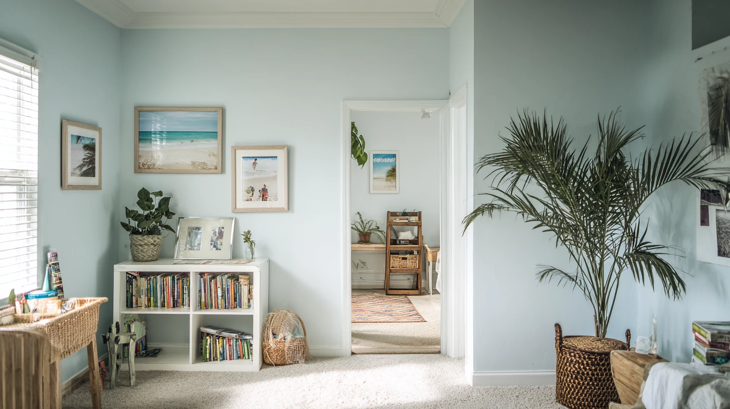 Bright Bookshelf Background 6 - Free virtual background for Zoom, Teams & Google Meet