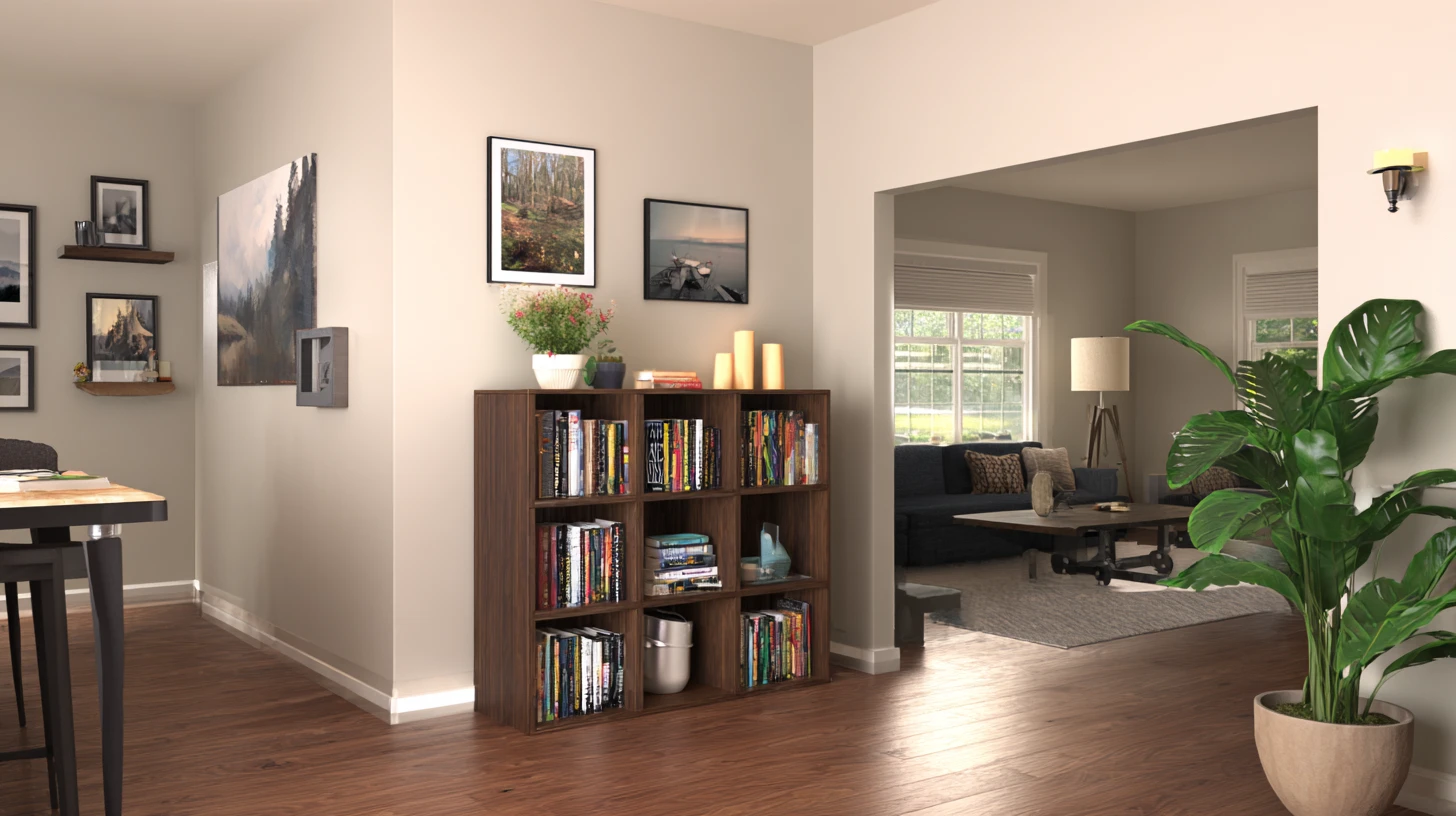 Bright Bookshelf Background 11 - Free virtual background for Zoom, Teams & Google Meet