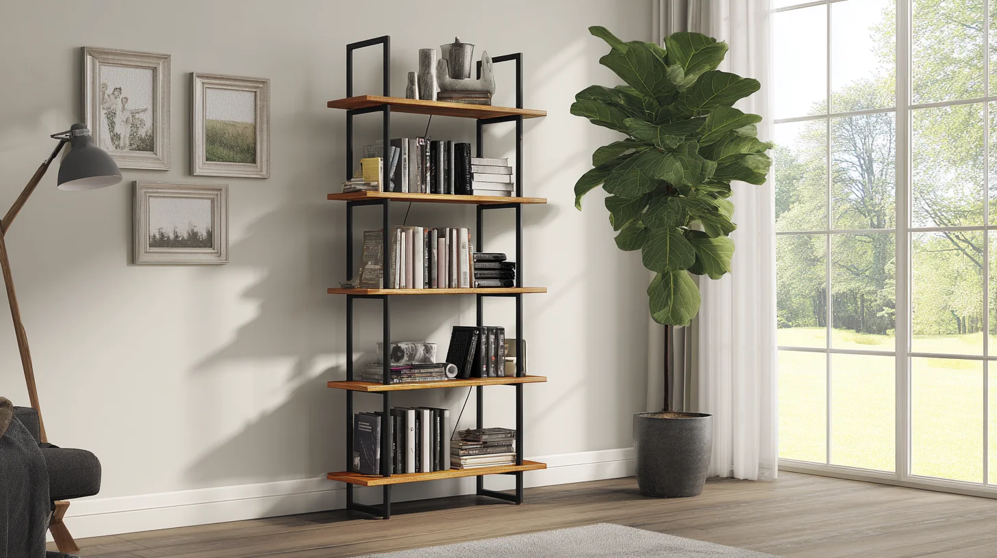 Bright Bookshelf Background 20 - Free virtual background for Zoom, Teams & Google Meet