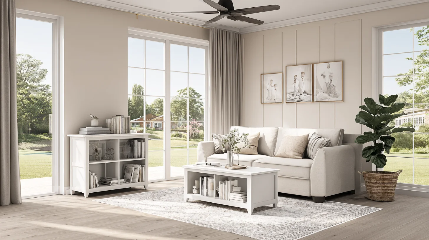 Bright Bookshelf Background 30 - Free virtual background for Zoom, Teams & Google Meet