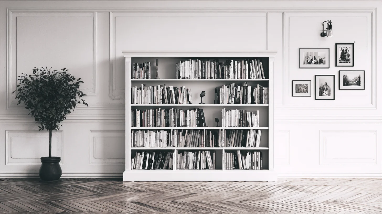 Bright Bookshelf Background 41 - Free virtual background for Zoom, Teams & Google Meet