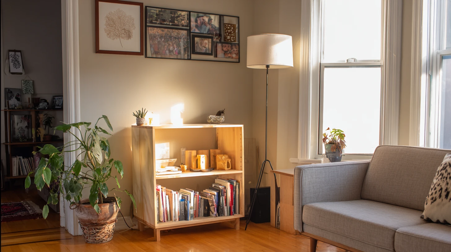 Dark Bookshelf Background 3 - Free virtual background for Zoom, Teams & Google Meet