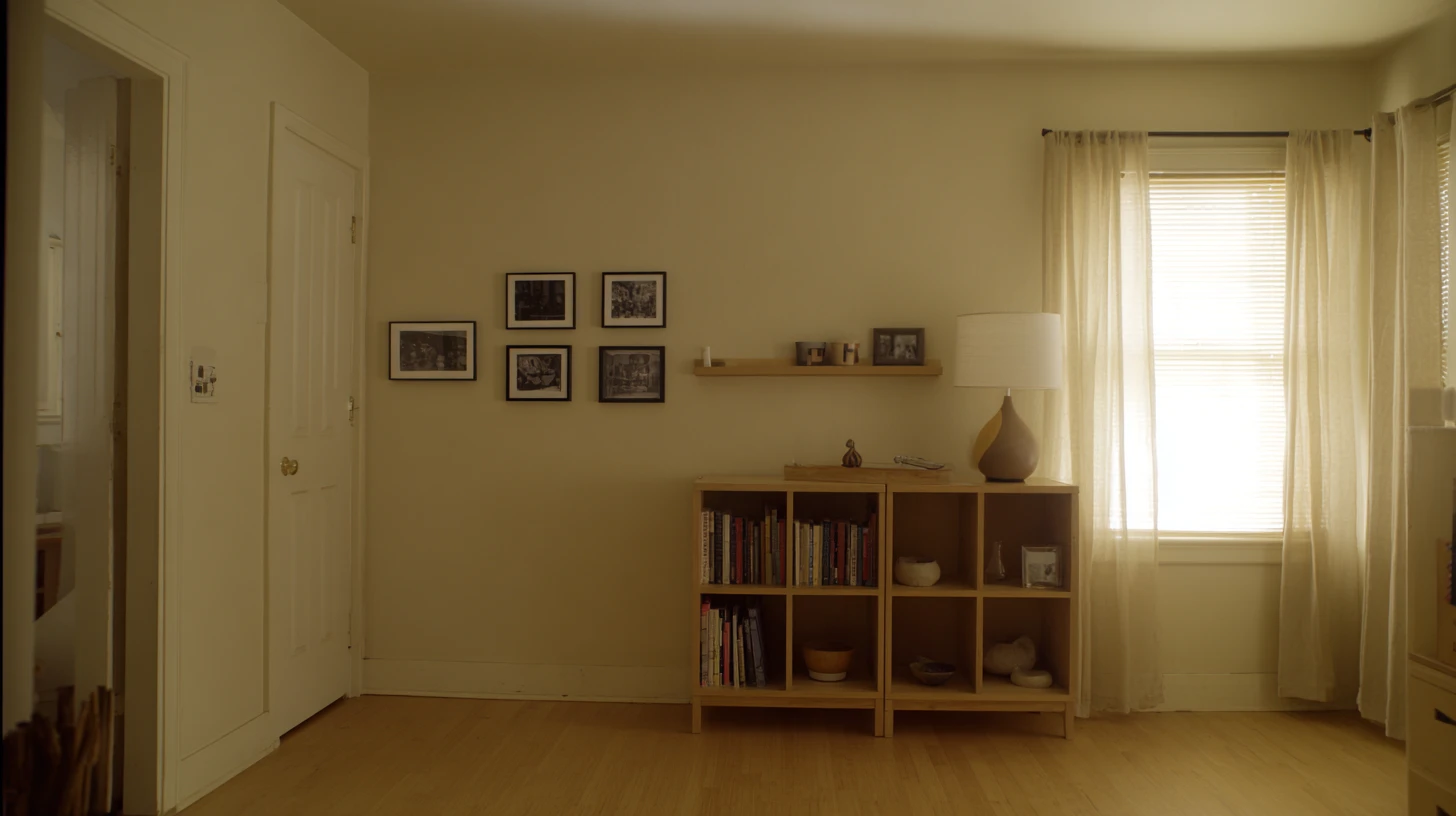 Dark Bookshelf Background 4 - Free virtual background for Zoom, Teams & Google Meet