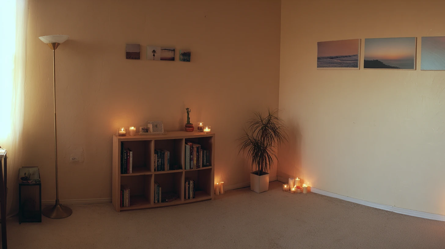 Dark Bookshelf Background 19 - Free virtual background for Zoom, Teams & Google Meet