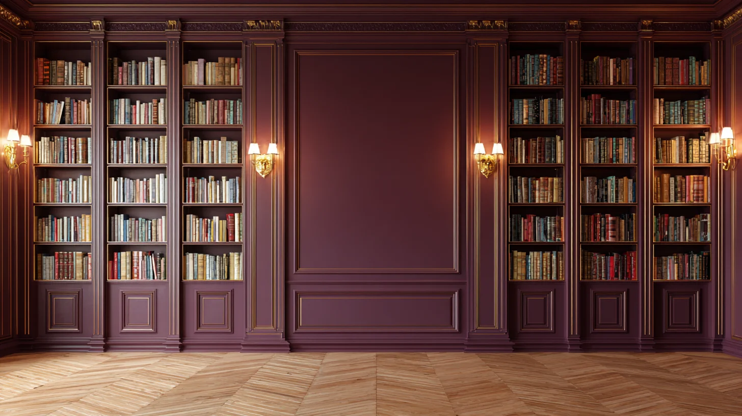 Dark Bookshelf Background 48 - Free virtual background for Zoom, Teams & Google Meet