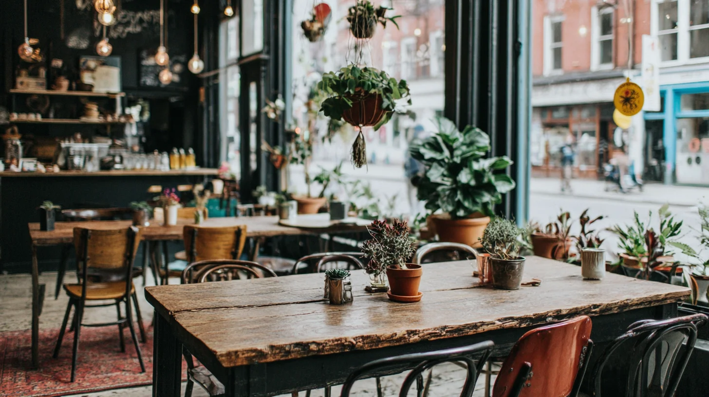 Coffee shop virtual background