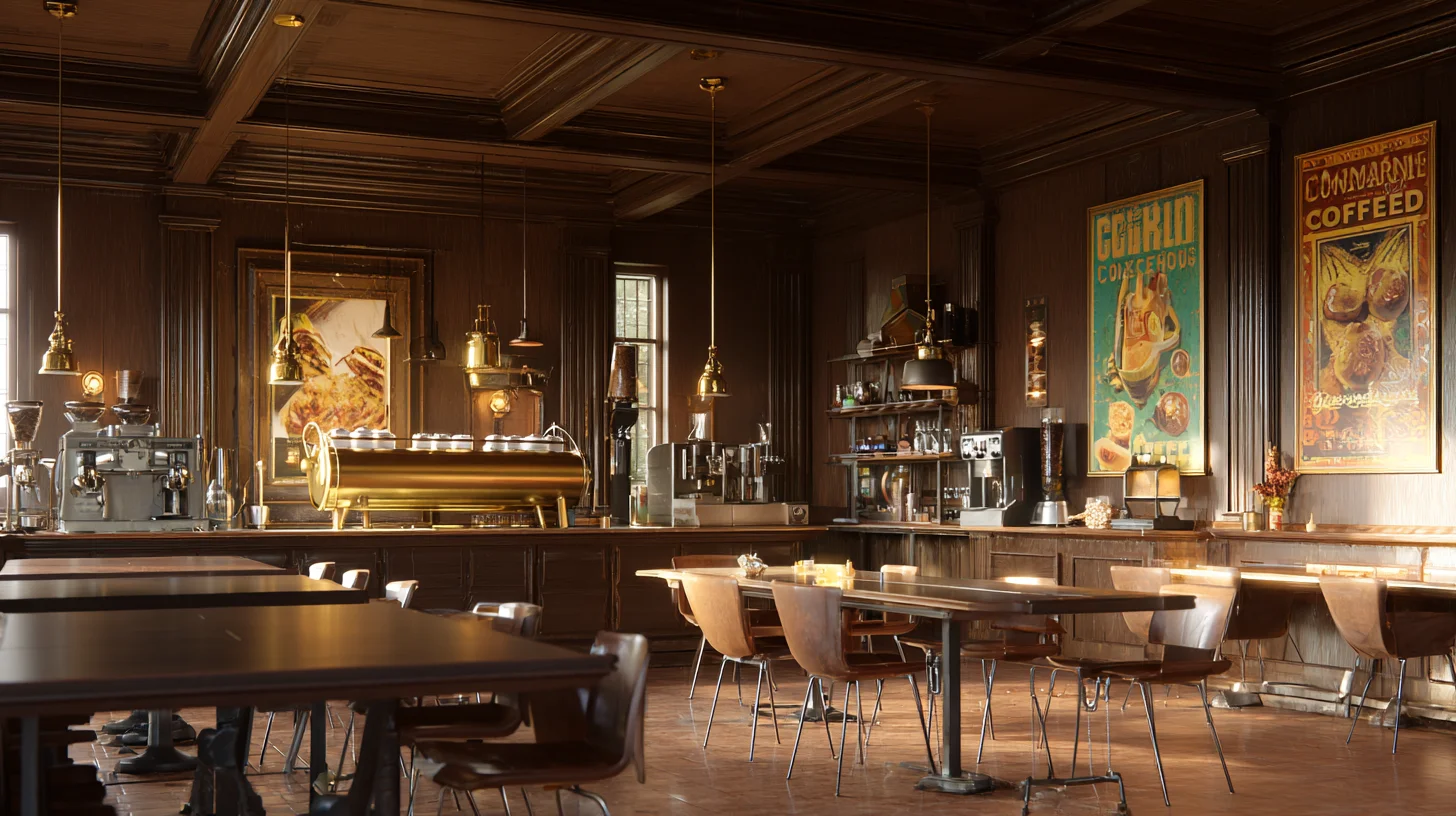 Coffee Shop Background 44 - Free virtual background for Zoom, Teams & Google Meet