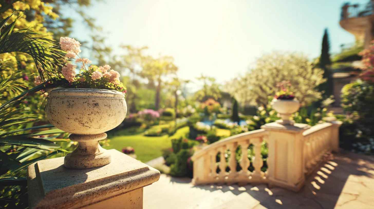 Garden Patio Background 13 - Free virtual background for Zoom, Teams & Google Meet