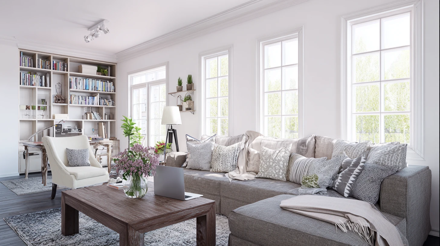 Living Room Background 45 - Free virtual background for Zoom, Teams & Google Meet