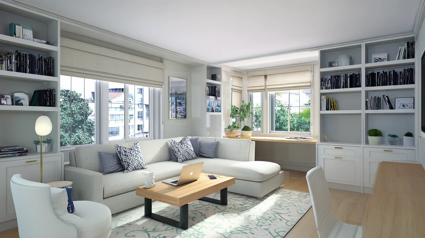 Living Room Background 46 - Free virtual background for Zoom, Teams & Google Meet