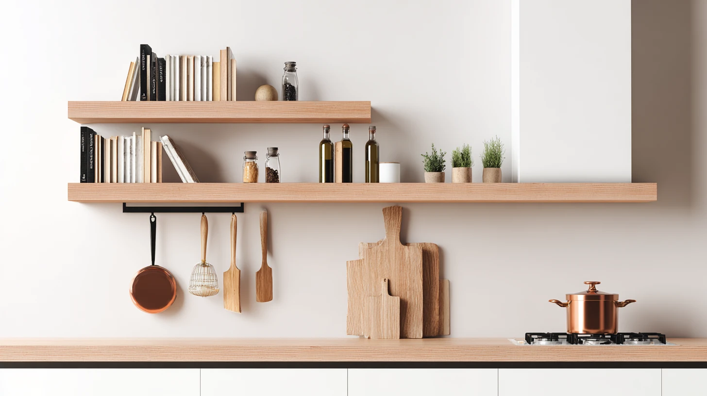 Bright Wall Shelf Background 14 - Free virtual background for Zoom, Teams & Google Meet