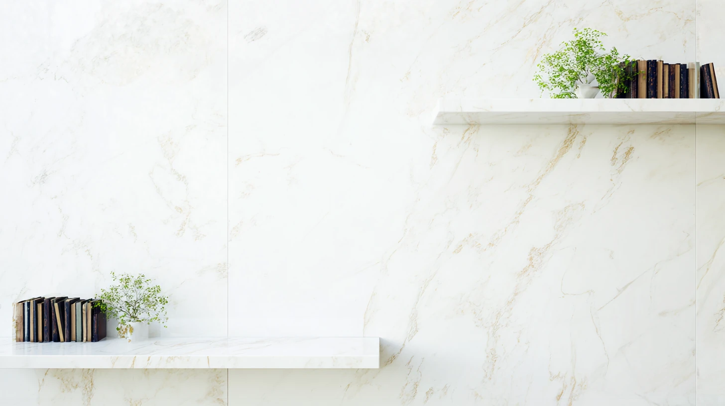 Bright Wall Shelf Background 25 - Free virtual background for Zoom, Teams & Google Meet