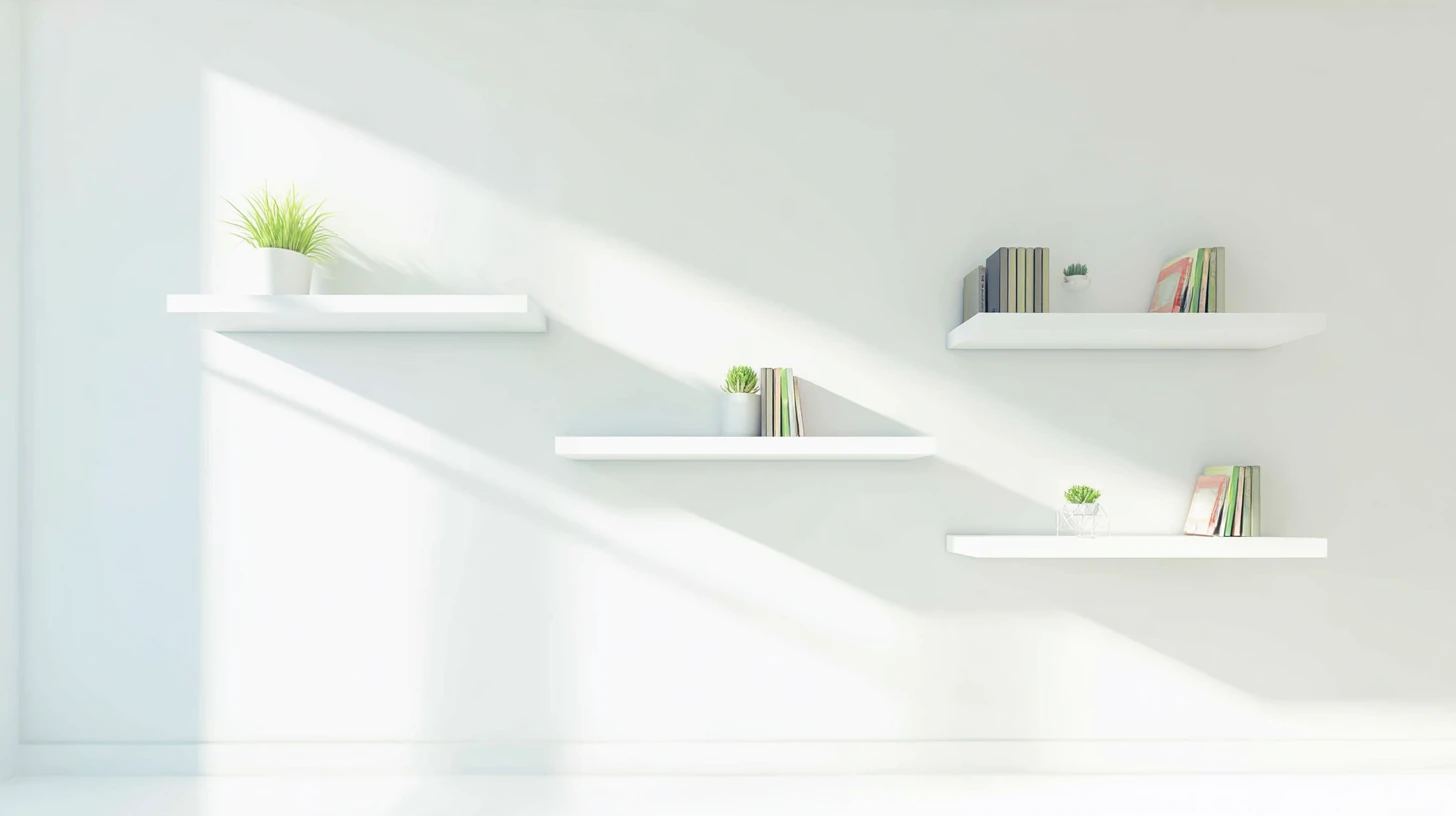 Bright Wall Shelf Background 40 - Free virtual background for Zoom, Teams & Google Meet