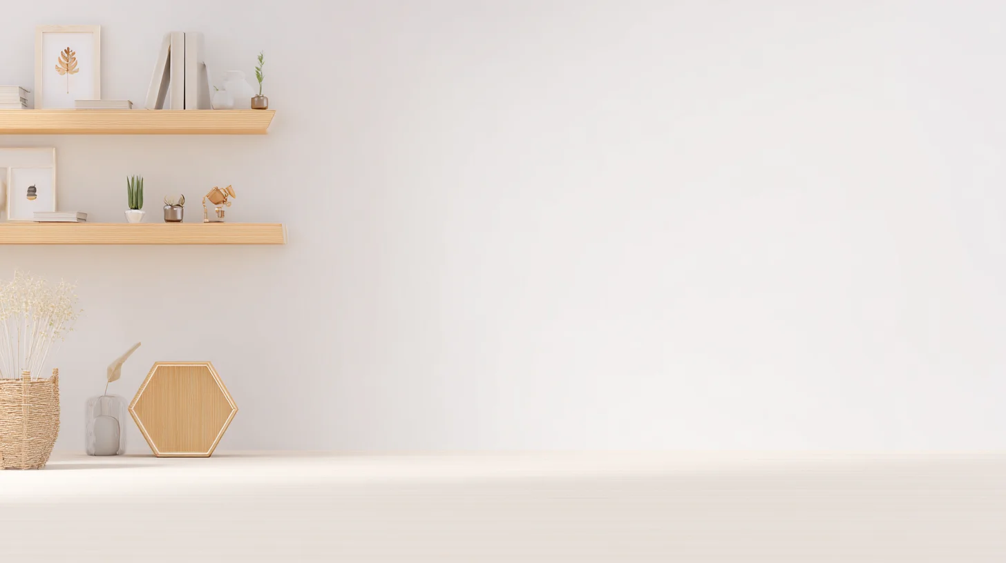 Bright Wall Shelf Background 50 - Free virtual background for Zoom, Teams & Google Meet