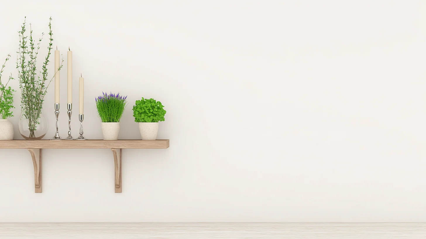 Bright Wall Shelf Background 52 - Free virtual background for Zoom, Teams & Google Meet