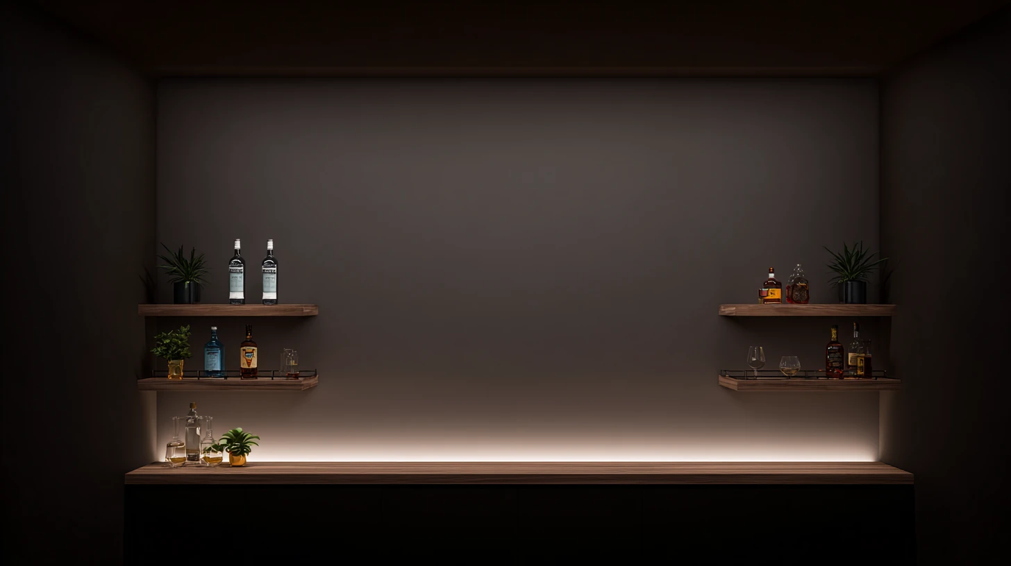 Download Dark Wall Shelf Background 11 - Professional video call background Dark Wall Shelf Background 11 - Free virtual background for Zoom, Teams & Google Meet